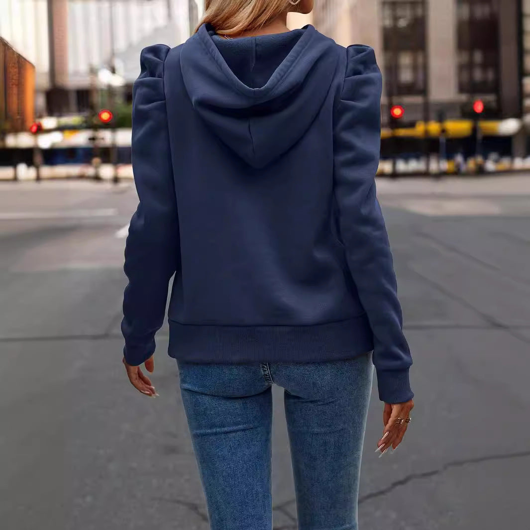Elevate Your Casual Style with the Solid Color Long-Sleeved Women’s Pullover Sweater