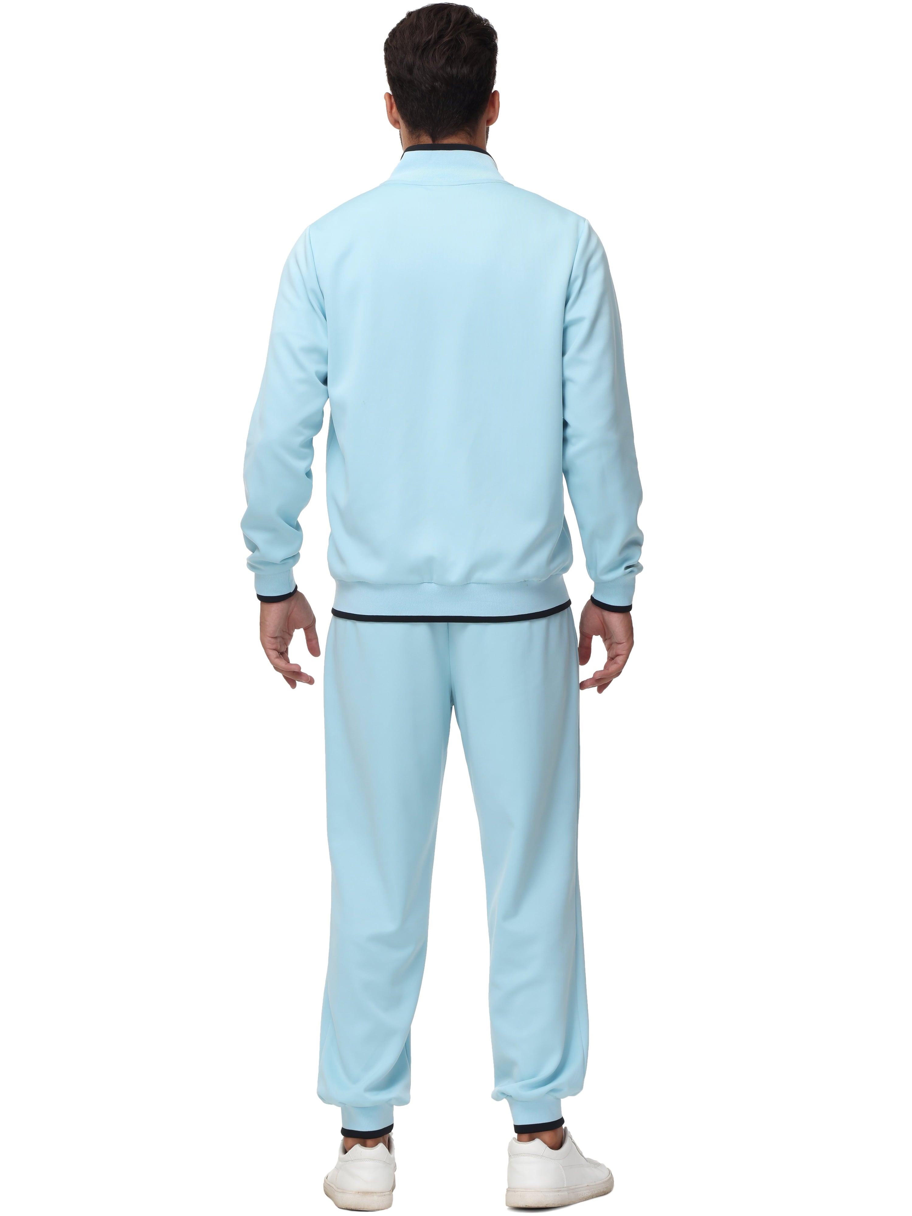 Men'S Tracksuits Sweatsuits for Men Set Track Suits 2 Piece Casual Athletic Jogging Warm up Full Zip Sweat Suits Grayblue L