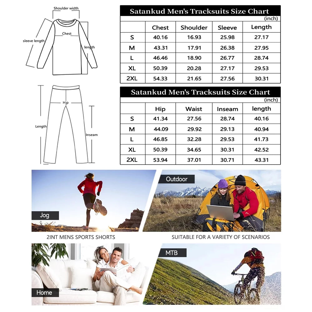 Men'S Tracksuits Sweatsuits for Men Set Track Suits 2 Piece Casual Athletic Jogging Warm up Full Zip Sweat Suits Grayblue L