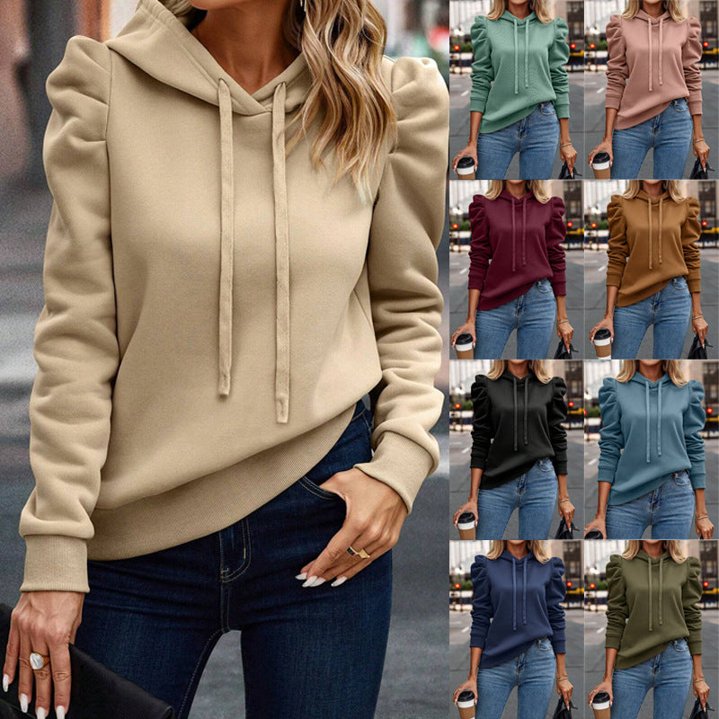 Elevate Your Casual Style with the Solid Color Long-Sleeved Women’s Pullover Sweater