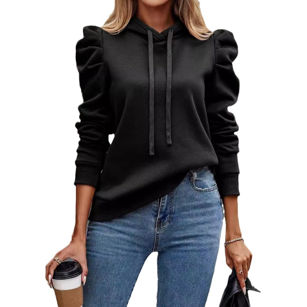Elevate Your Casual Style with the Solid Color Long-Sleeved Women’s Pullover Sweater